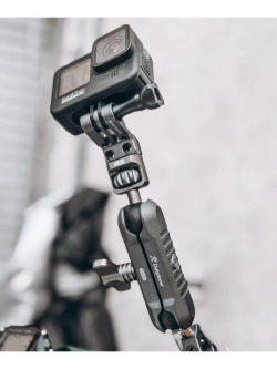 Uchwyt na telefon Outplorer P100-B regulowany z poduszką antywstrząsową [mocowany na lusterko]