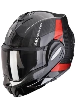 Kask szczękowy Scorpion Exo-Tech Evo Carbon Cad czarno-czerwony