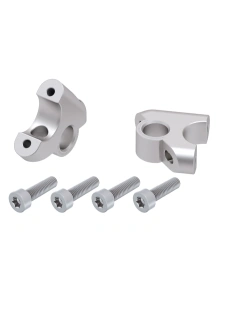 Podwyższenie kierownicy Hepco&Becker BMW R 1250 GS (18-23) [30 mm w górę, 24 mm w tył] srebrne