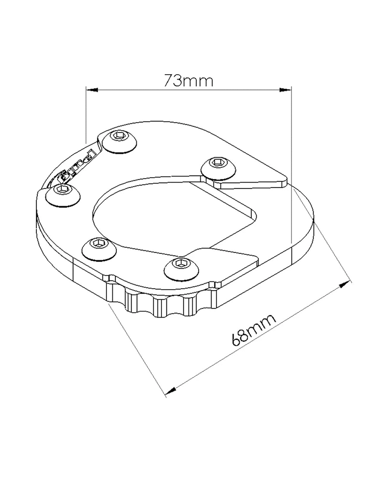 Poszerzenie stopki bocznej Puig do BMW F700GS (12-17)