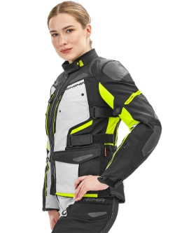 Kurtka motocyklowa damska tekstylna Shima Dune fluo-czarna