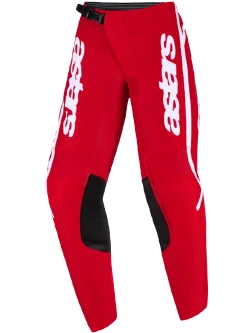 Spodnie cross dziecięce Alpinestars MX Fluid Apex czerwono-białe