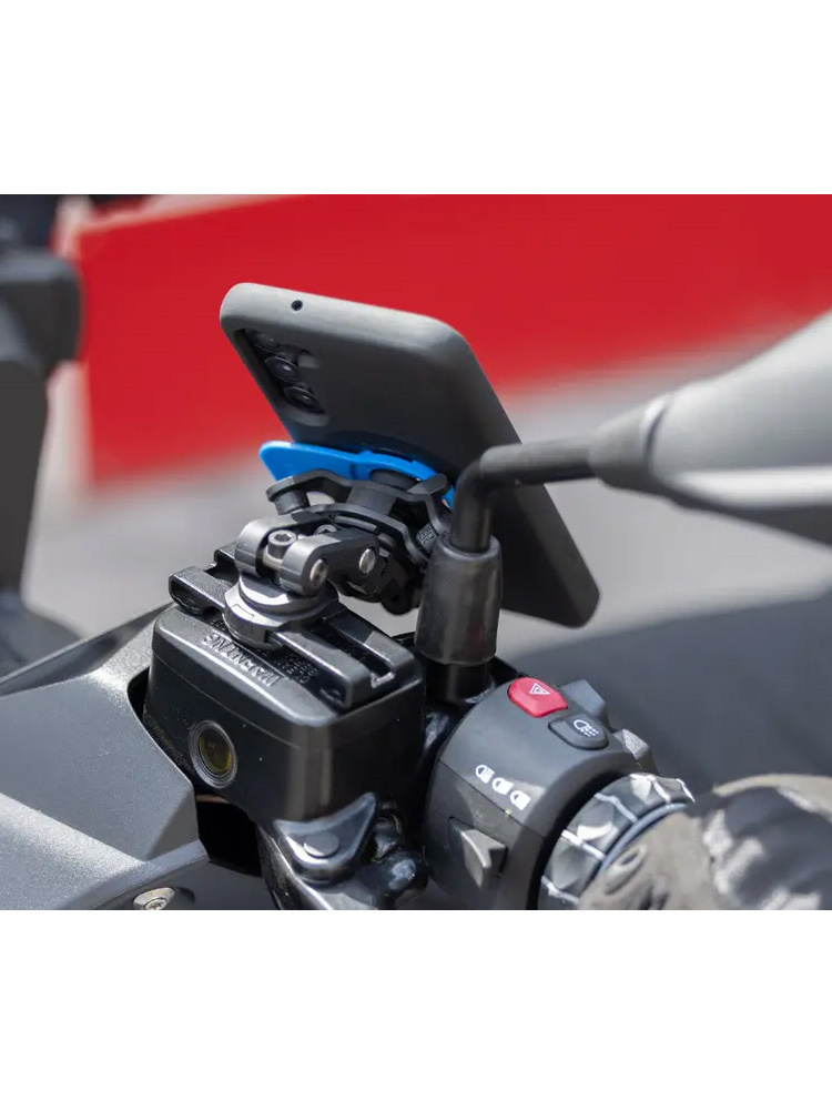 Zestaw na motocykl: etui MAG na telefon iPhone 16e (magnetyczne) + mocowanie Quad Lock