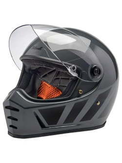 Kask integralny Biltwell Lane Splitter Inertia szaro-czarny