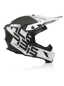 Kask enduro Acerbis Steel Carbon biało-czarny