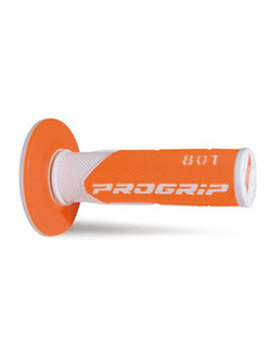 Manetki off-road Progrip 801 biało-pomarańczowe fluo