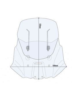 Szyba motocyklowa Givi Airflow regulowana do Suzuki V-Strom 1050 / XT (20-), V-Strom 1050 DE (23') przezroczysta