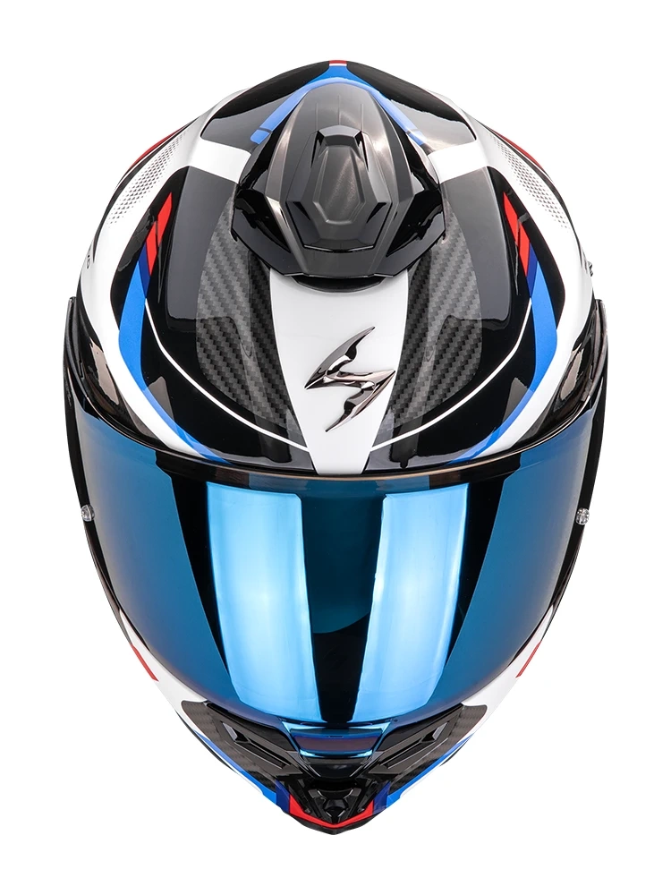 Kask integralny Scorpion EXO-1500 AIR Sleek biało-czerwono-niebieski