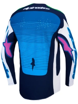 Bluza cross Alpinestars MX Techstar Maven biało-niebiesko-zielona