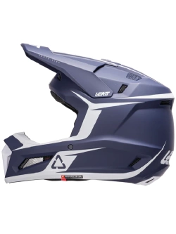 Kask dziecięcy enduro Leatt Moto 3.5 V25 z goglami czerwono-niebiesko-białymi