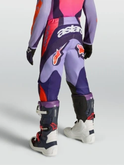 Spodnie cross dziecięce Alpinestars MX Fluid Hunt fioletowo-różowe