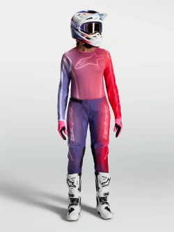 Bluza cross damska Alpinestars MX Stella Fluid Kepler fioletowo-czerwona