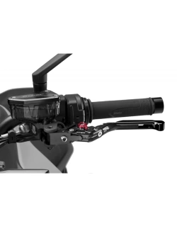 Regulowana dźwignia sprzęgła PUIG 4.0 Evo z zawiasem 90 stopni [przedłużana] czarna