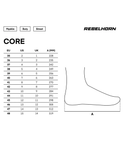Buty motocyklowe Rebelhorn Core czarne