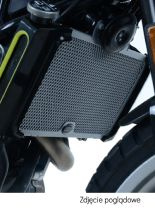 Osłona chłodnicy R&G aluminiowa do Husqvarna Svartpilen 401 (18-)/ Vitpilen 401 (18-) /KTM Duke 390 (17-) pomarańczowa