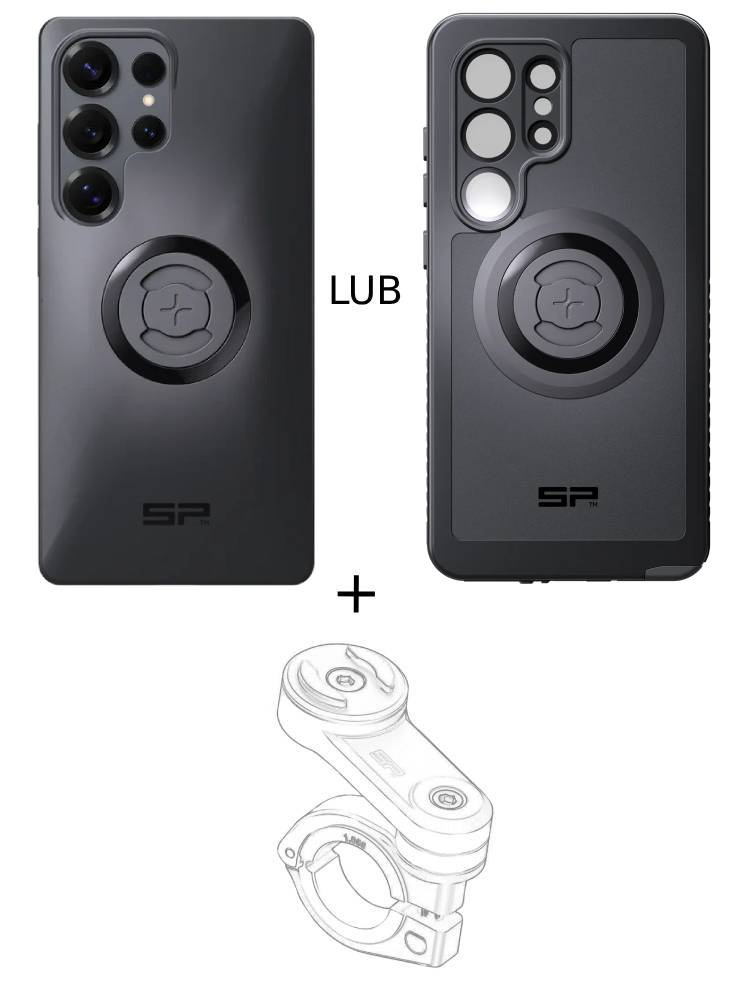 Zestaw na motocykl: etui na telefon Samsung Galaxy S25 Ultra + mocowanie SP Connect