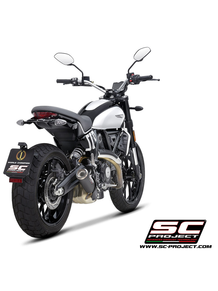 Tłumik motocyklowy SC-Project CR-T Ducati Scrambler 800 (23-) carbon