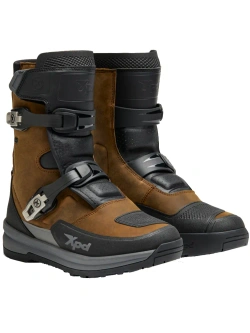 Buty motocyklowe XPD X-Adventure Mid H2Out brązowe