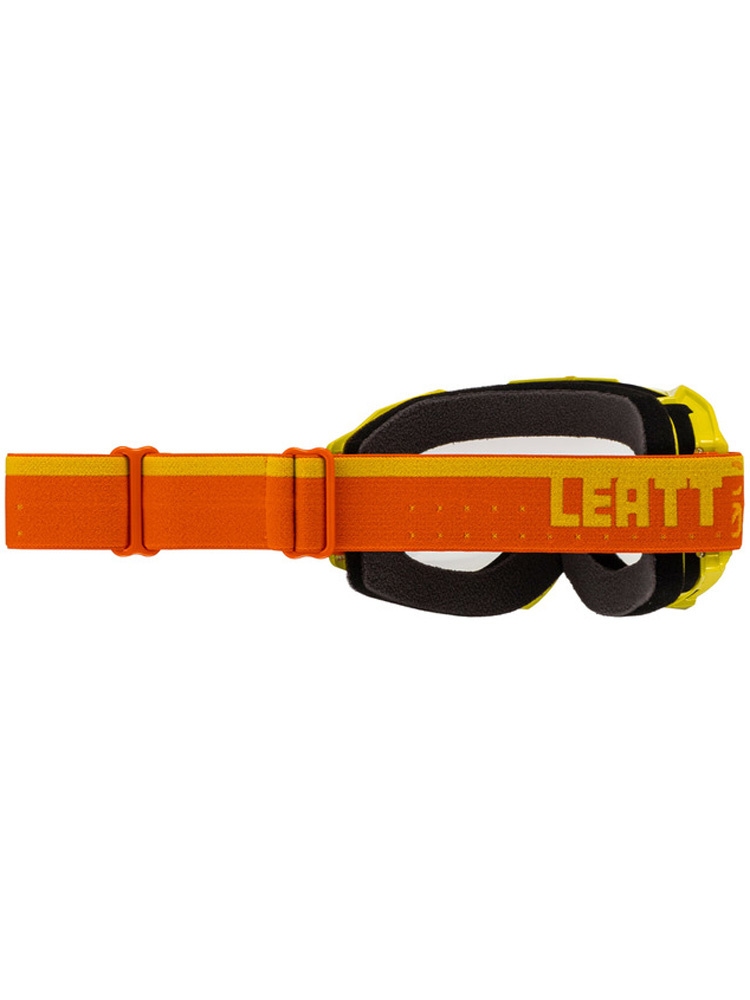 Gogle motocyklowe z przezroczystą szybą Leatt Velocity 4.5 Citrus żółto-pomarańczowe