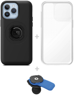 Zestaw: etui MAG na telefon iPhone 14 Pro Max (magnetyczne) + wodoodporny pokrowiec MAG + uchwyt kulowy Quad Lock