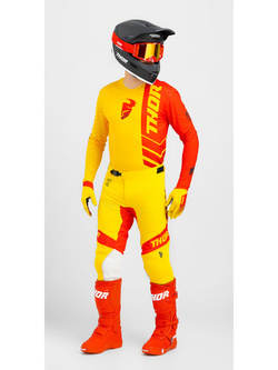 Spodnie cross Thor Prime Analog żółto-czerwone