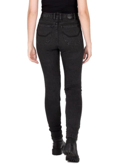 Jeansy motocyklowe damskie Knox Colton Skinny czarne