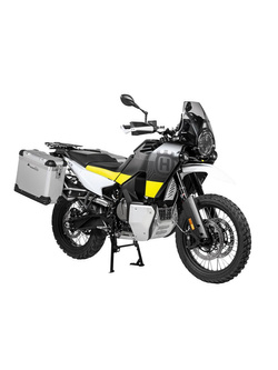 Zestaw: kufry boczne srebrne "And-S" Zega Pro + stelaże srebrne Touratech Husqvarna Norden 901/ Expedition, KTM Adventure 890/ R/ 790/ R (31+38L)