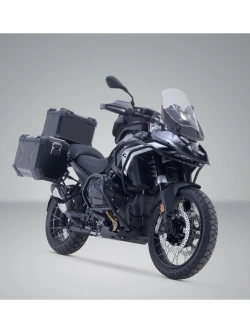 Zestaw: kufry boczne + kufer centralny TRAX ADV + stelaże SW-Motech BMW R 1300 GS (23-) czarne
