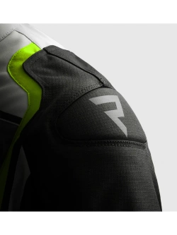 Kurtka motocyklowa tekstylna Rebelhorn Borg II czarno-szaro-żółta