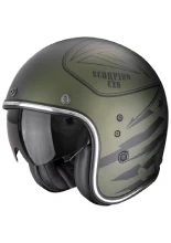 Kask otwarty Scorpion Belfast Evo Dawg zielony matowy