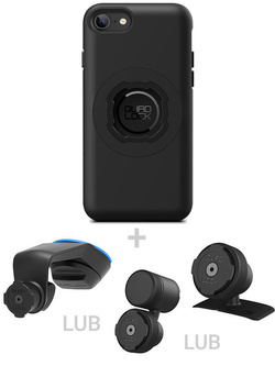 Zestaw do samochodu: etui MAG na telefon iPhone SE (2 i 3 gen) (magnetyczne) + mocowanie Quad Lock