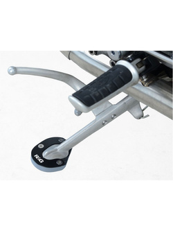 Poszerzenie stopki motocyklowej R&G Triumph Bonneville Bobber 1200 (17-20) srebrne