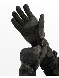 Rękawice motocyklowe Shima Hero czarno-fluo