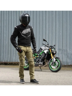 Jeansy motocyklowe 4SR Tourismo zielone