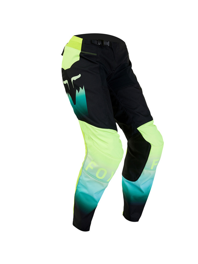 Spodnie cross damskie Fox 180 Flora czarno-żółto-niebieskie
