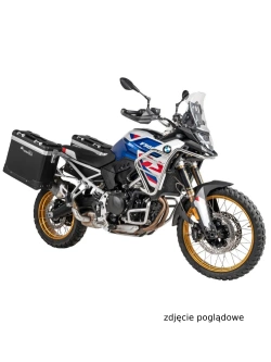 Zestaw: kufry boczne czarne "And-Black" Zega Pro + stelaże czarne Touratech BMW F 900 GS (24-) [poj.: 38+45l]