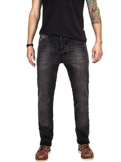 Spodnie motocyklowe jeansowe John Doe Ironhead - XTM czarne