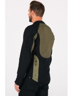 Koszula z ochraniaczami Knox Tor czarno-zielona