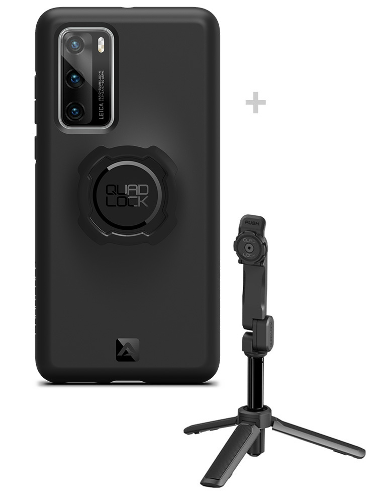 Zestaw: etui na telefon Huawei P40 + statyw/ selfie stick Quad Lock
