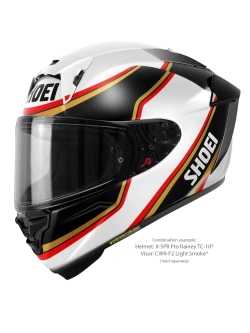 Kask integralny Shoei X-SPR PRO Rainey TC-10 czarno-biało-złoty