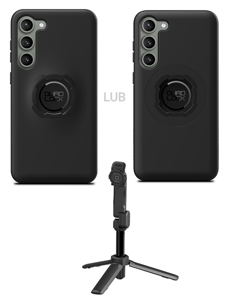 Zestaw: etui na telefon Samsung Galaxy S23+ + statyw/ selfie stick Quad Lock