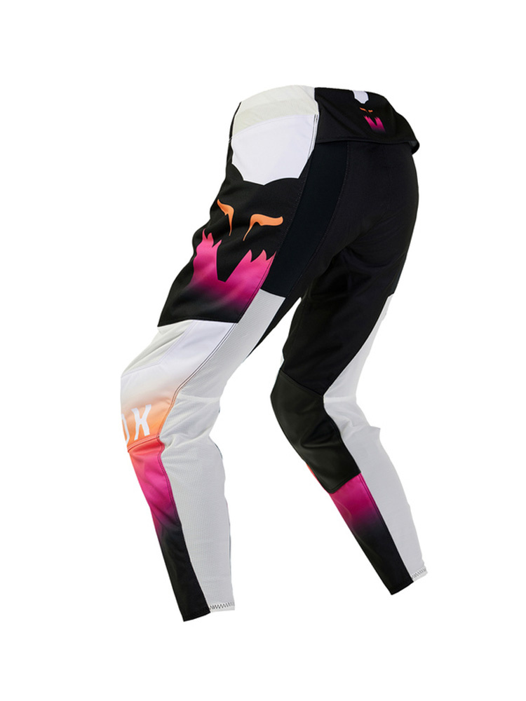 Spodnie cross damskie Fox 180 Flora czarno-biało-różowe