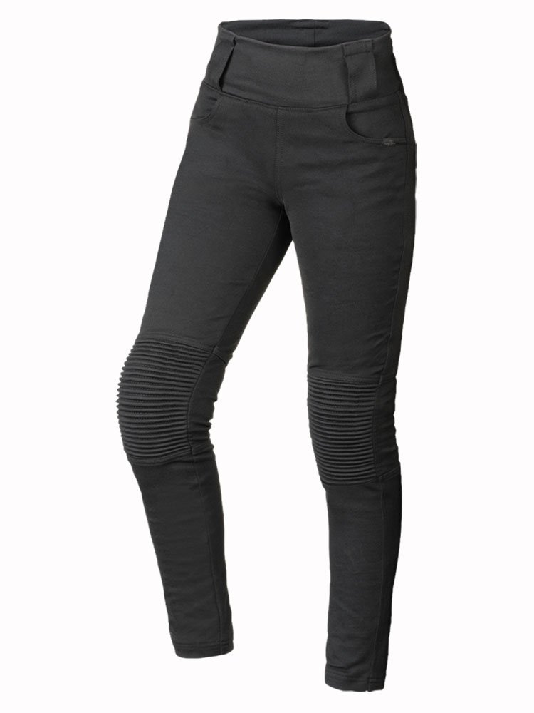 Jeansy motocyklowe damskie Büse Leggings M11 czarne