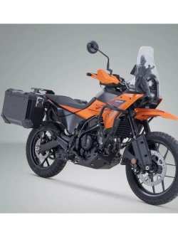 Zestaw: kufry boczne + stelaże PRO TRAX ADV SW-Motech KTM (wybrane modele) czarne [poj.: 2 x 37 L]