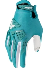 Rękawice cross damskie Thor Launchmode XP biało-niebieskie