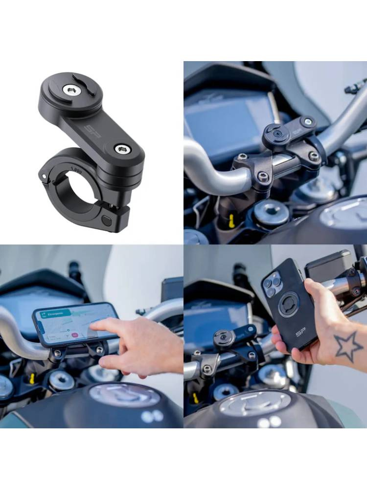 Zestaw na motocykl: etui na telefon iPhone 16 Pro Max + mocowanie SP Connect