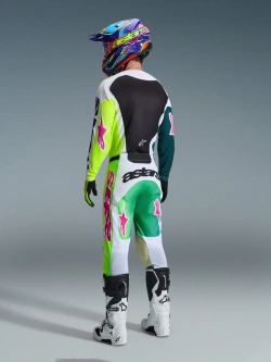 Bluza cross Alpinestars MX Racer Portl zielono-biało-różowa