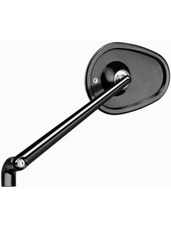 Lusterko motocyklowe uniwersalne Motogadget Mo.view Club aluminiowe, czarne [długość ramienia: 150 mm]