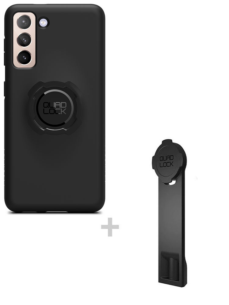Zestaw: etui na telefon Samsung Galaxy S21 oraz adapter do statywu Quad Lock