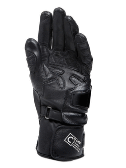 Rękawice motocyklowe damskie Dainese Carbon 4 długie czarno-białe